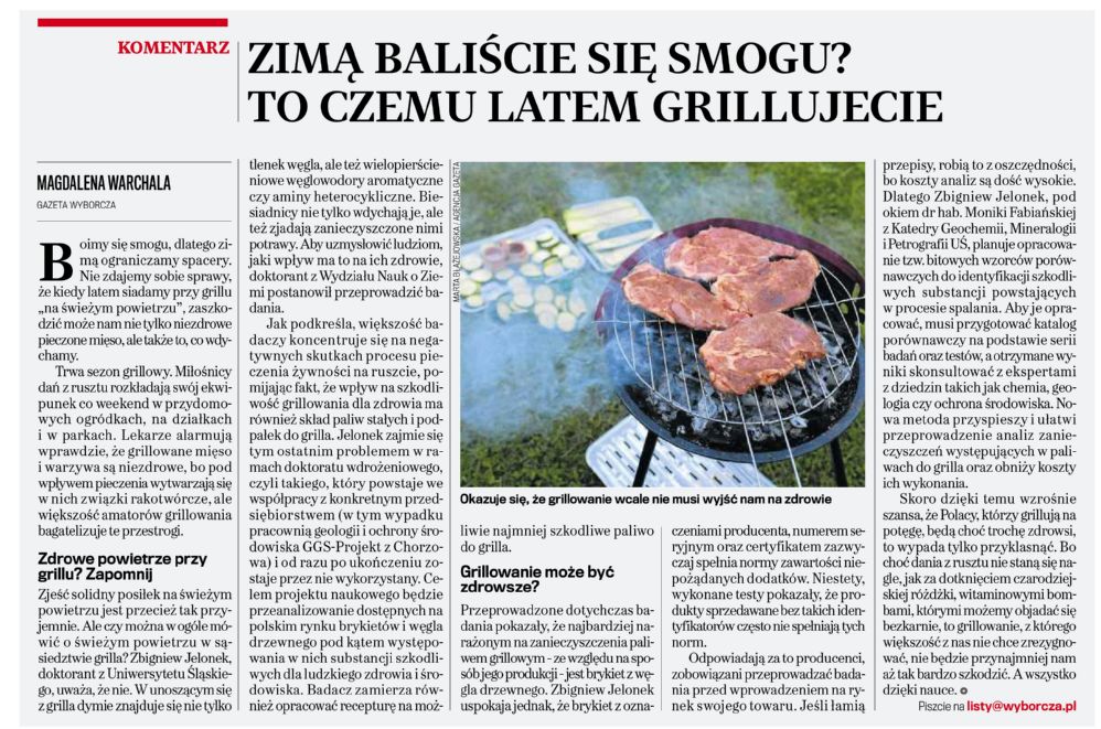 O zdrowym powietrzu przy grillu…