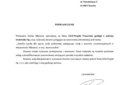 referencje UG Młynarze